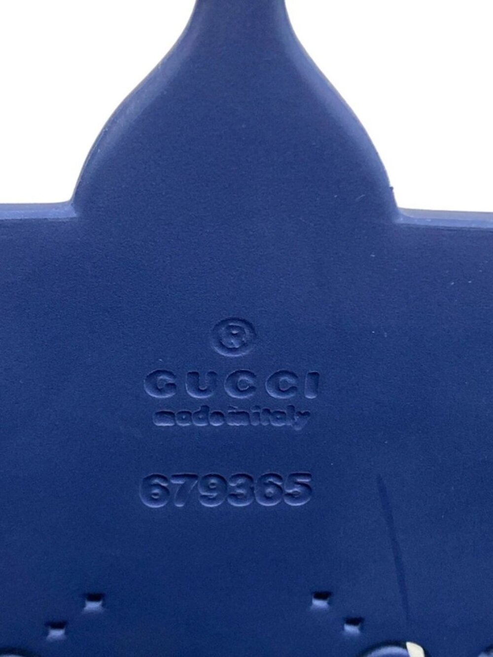 GUCCI Children's GG Tote Bag 679365 Blue Rubber Tote Bag - Picture 12 of 15